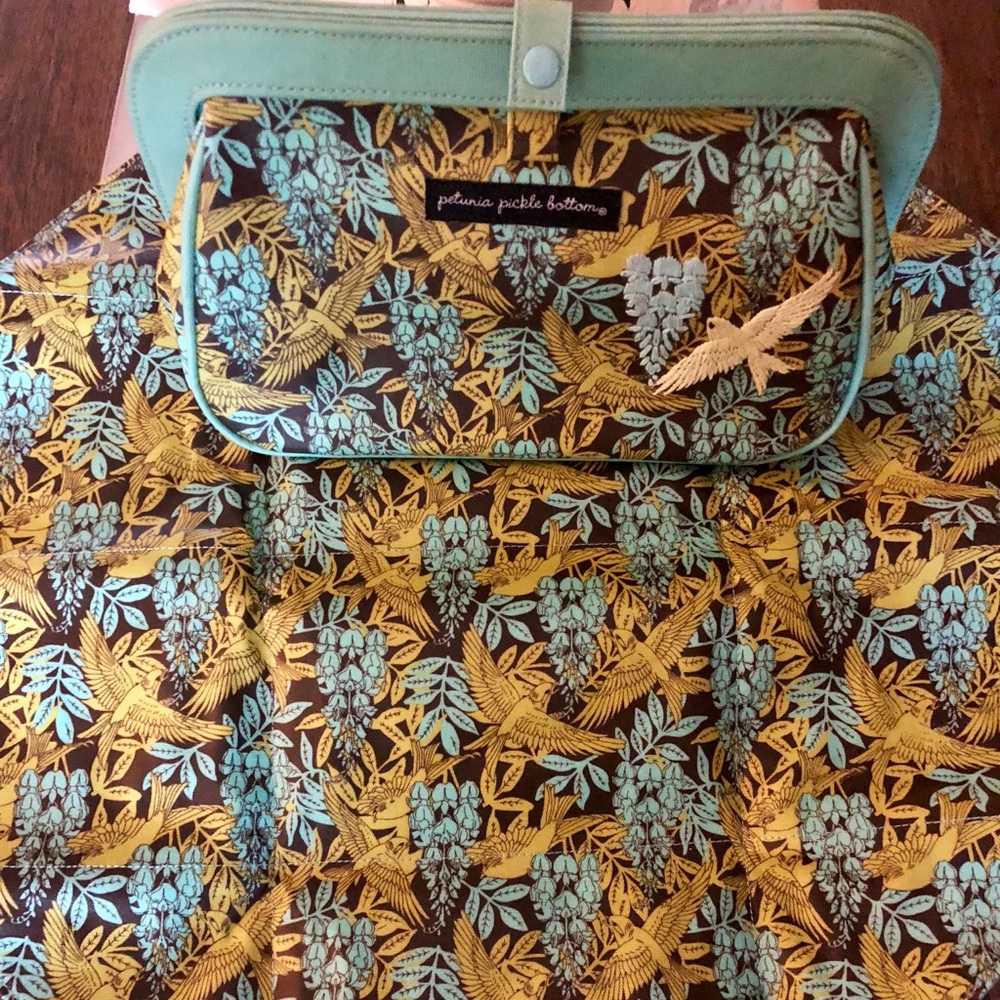 Petunia pickle bottom diaper clutch.